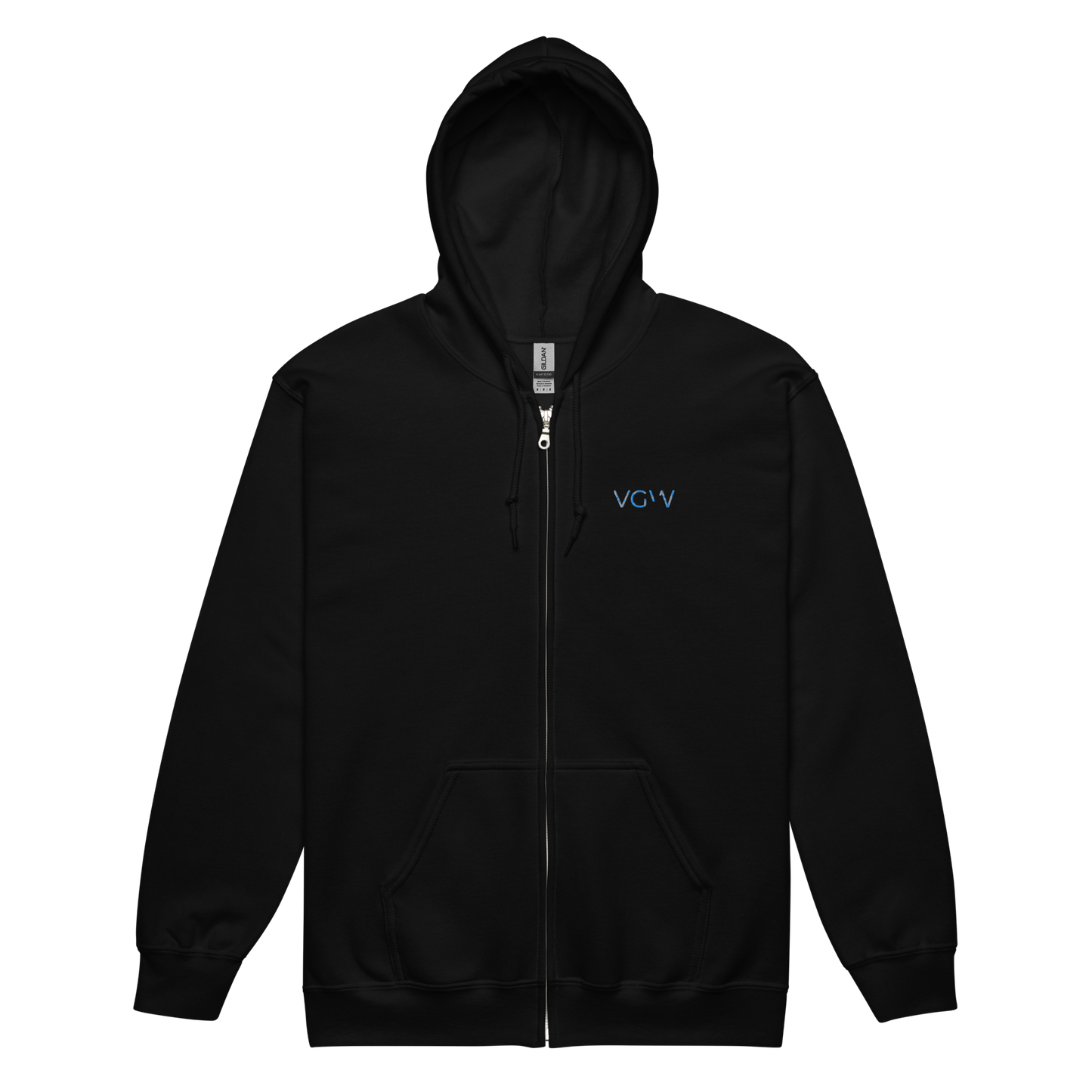 Sudadera unisex con capucha y cremallera de mezcla gruesa